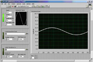Sinewave generator vi is created in the LabVIEW tutorial.