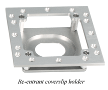 coverslip holder for nanopositioning system